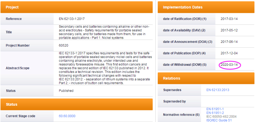 �ɳ���ϵ���ϵ늳ؘ�(bi��o)��(zh��n)EN 62133-2:2017��ȫ�揊(qi��ng)�ƌ�(sh��)ʩ