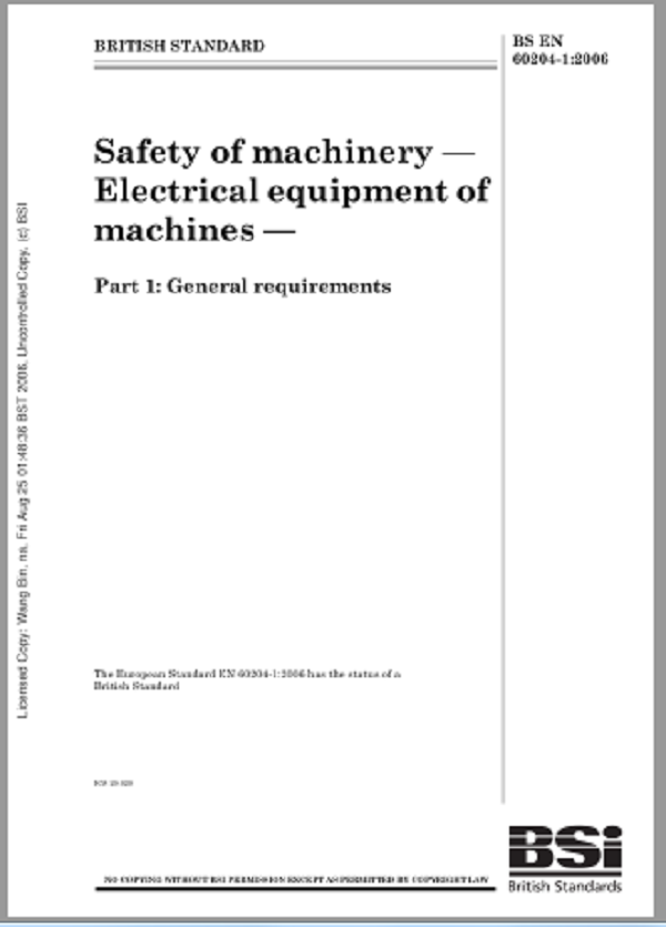 EN60204-1-2006�C(j��)е늚ⰲȫ��(bi��o)��(zh��n)