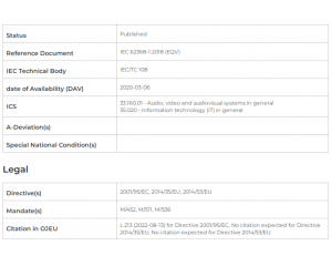 EN 62368-1:2014(�ڶ���)�˜���Ч�ڌ�����2024��7��6��
